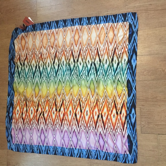 NEW NWT Auth Silk Missoni Scarf Handkerchief Top - Picture 3 of 6